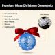 12 Pieces Multicolor Handcrafted Glass Christmas Ball Ornaments