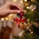 12 Pieces Multicolor Handcrafted Glass Christmas Ball Ornaments