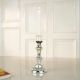 Vintage Silver Mercury Glass Taper Candle Holder