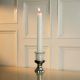 Vintage Silver Mercury Glass Taper Candle Holder