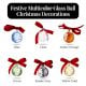 Handcrafted Multicolor Glass Christmas Ornament For Home Decor