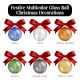 Multicolor Handcrafted Glass Christmas Ball Ornaments