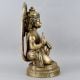 Brass Hanuman Ji Statue in Kneeling Blessing Pose