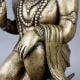 Brass Hanuman Ji Statue in Kneeling Blessing Pose