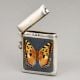 Birmingham Sterling Silver Butterfly Enamel Vesta Case