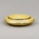 Guilloche Enamel Silver Compact Powder Case Pendant
