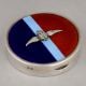 Gieves Ltd RAF Wings Silver and Enamel Compact Mirror