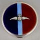 Gieves Ltd RAF Wings Silver and Enamel Compact Mirror