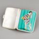 W&Co Ltd Sterling Silver Enamel Lady and Dog Cigarette Case