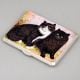 P&B Sterling Silver Cat Enamel Cigarette Case