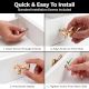 6 Pieces Brass Modern Gold Bow Kitchen Drawer Knobs