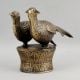 Handcrafted Brass Bird Figurine Decorative Vintage Sculpture