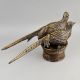 Handcrafted Brass Bird Figurine Decorative Vintage Sculpture