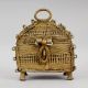 Handcrafted Brass Tribal Storage Chest Vintage Decorative Box