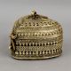 Handcrafted Brass Heart Shaped Jewelry Box Vintage Keepsake