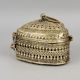 Handcrafted Brass Heart Shaped Jewelry Box Vintage Keepsake