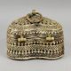 Handcrafted Brass Heart Shaped Jewelry Box Vintage Keepsake