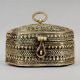 Handcrafted Brass Decorative Jewelry Box Ornate Storage Case