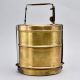 North Indian Handcrafted Brass Tiffin Box for Collection
