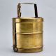 North Indian Handcrafted Brass Tiffin Box for Collection