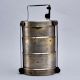 Vintage Brass Tiffin Box from North India for Decor