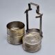 Vintage Brass Tiffin Box from North India for Decor