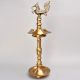 Handmade South Indian Peacock Brass Oil Lamp for Prayer Room