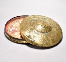 Handcrafted Brass Siddhachakra Jain Travel Prayer Box