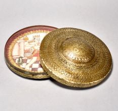 Handcrafted Brass Ghantakarna Mahavir Jain Travel Box