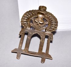 Vintage Handmade Brass Prabhavali with Cobra for Decor