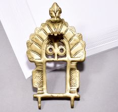 Handcrafted Finest Brass Prabhavali with Cobra in Vintage Finish