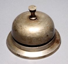 Nickel Plated Brass Office Call bell for Decoration