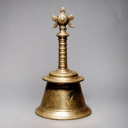 Holy Vintage Brass Temple Bell for Prayer Room