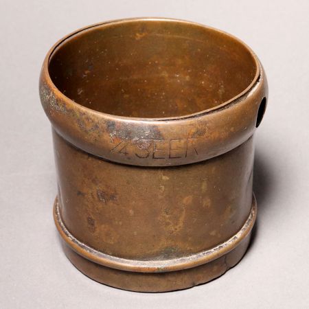 High-Quality Vintage Brass Measurement Pot for Decoration