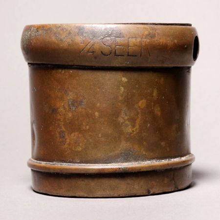 High-Quality Vintage Brass Measurement Pot for Decoration