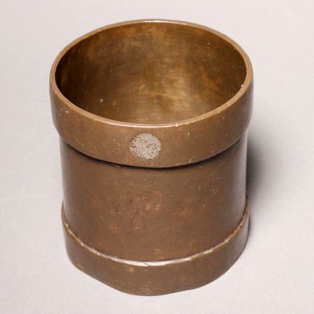 Vintage High-Quality Brass Measurement Pot for Collection