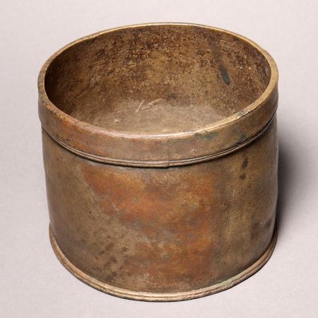 Vintage Handmade Brass Measurement Pot for Home Decor