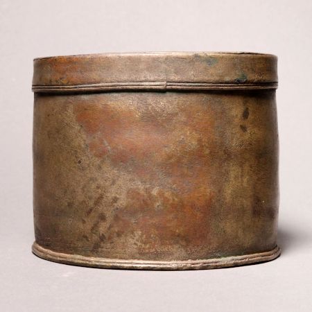 Vintage Handmade Brass Measurement Pot for Home Decor