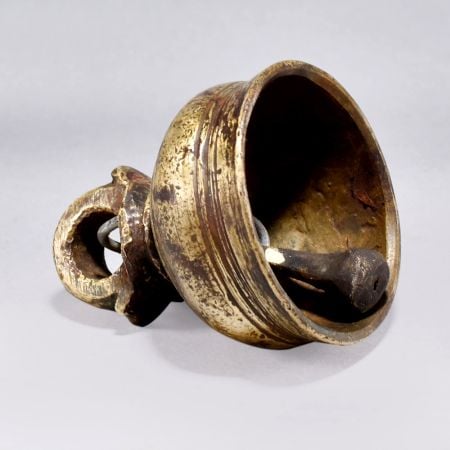 Handmade Temple Bell Made of Bell Metal for Decoration