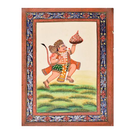 Lord Hanuman Paper Painting for Home Decoration