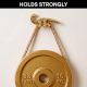 3 Pieces Dinosaur Aluminium Golden Heavy Duty Wall Hook