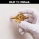 3 Pieces Dinosaur Aluminium Golden Heavy Duty Wall Hooks