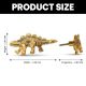 3 Pieces Dinosaur Aluminium Golden Heavy Duty Wall Hooks
