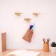 3 Pieces Modern Golden Dinosaur Aluminium Heavy Duty Wall Hook