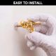 3 Pieces Modern Golden Dinosaur Aluminium Heavy Duty Wall Hook
