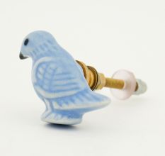 Slate Blue Ceramic Bird Drawer Knob Online