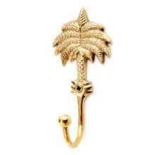 Handmade Brass Palm Tree Wall Hook for Hanging Keys