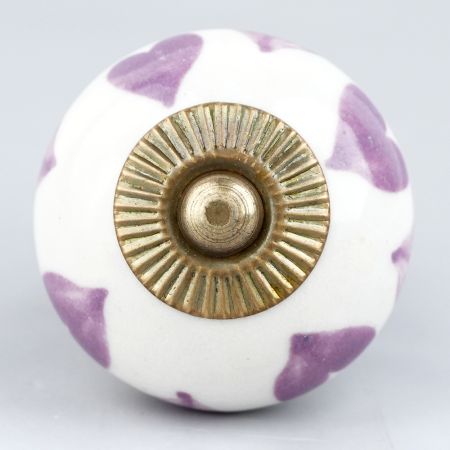 Purple Heart Ceramic Knob