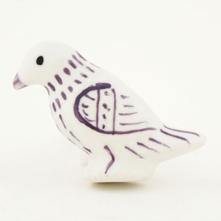 Purple Feather Bird Knob