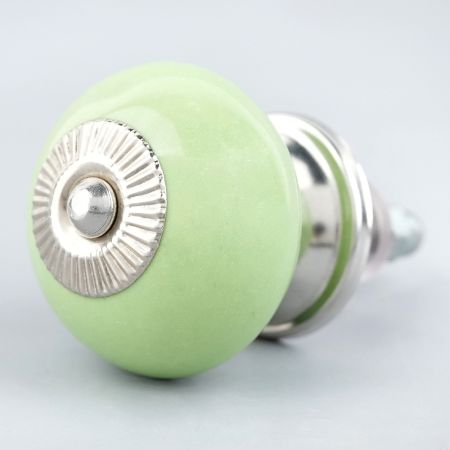 Lime Round Knob